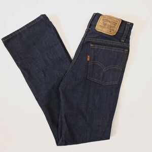 Levi's Vintage 70s Dark Wash Denim Jeans Orange Tab Kids 11 Slim 416-8116